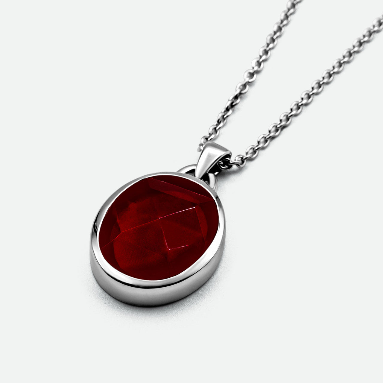 Suki Pendant | Red Garnet