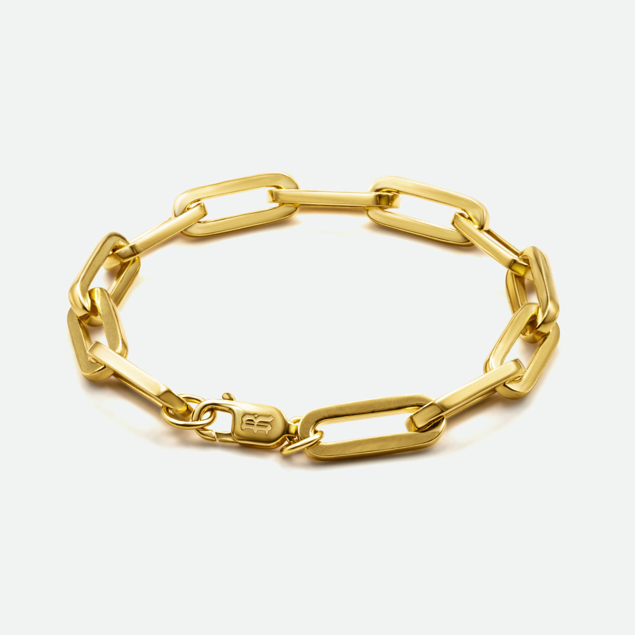 Huxton Gold Bracelet featuring bold cable chain links