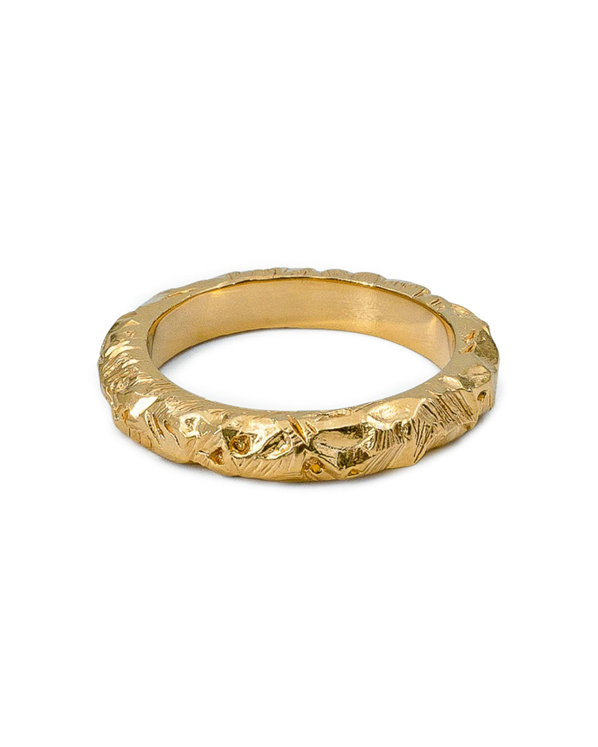 Jasper Gold Ring handcrafted from solid 925 sterling silver with a premium 3.5 micron 18K gold vermeil finish.