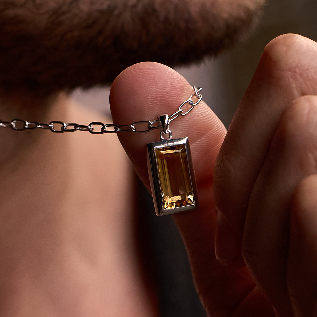 Sona Pendant | Citrine