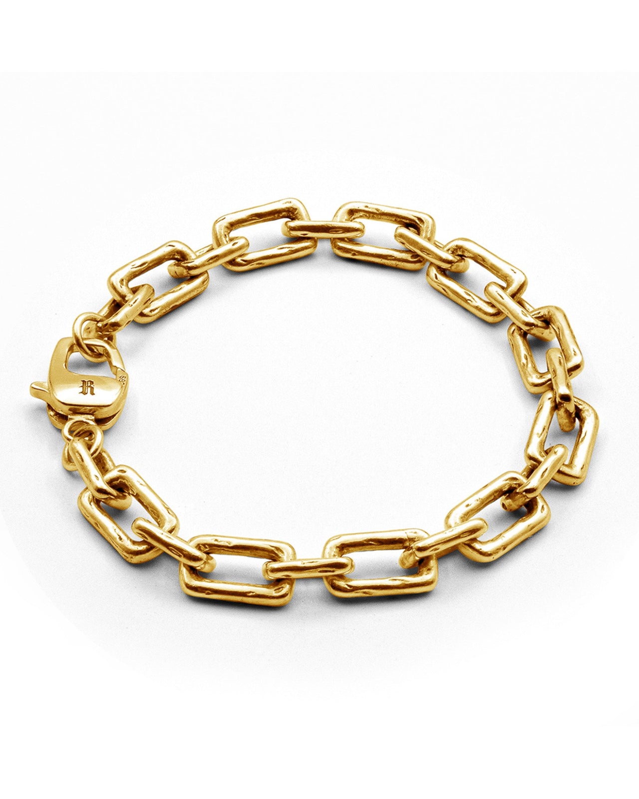 Men's Curtis bracelet in gold vermeil chunky chain