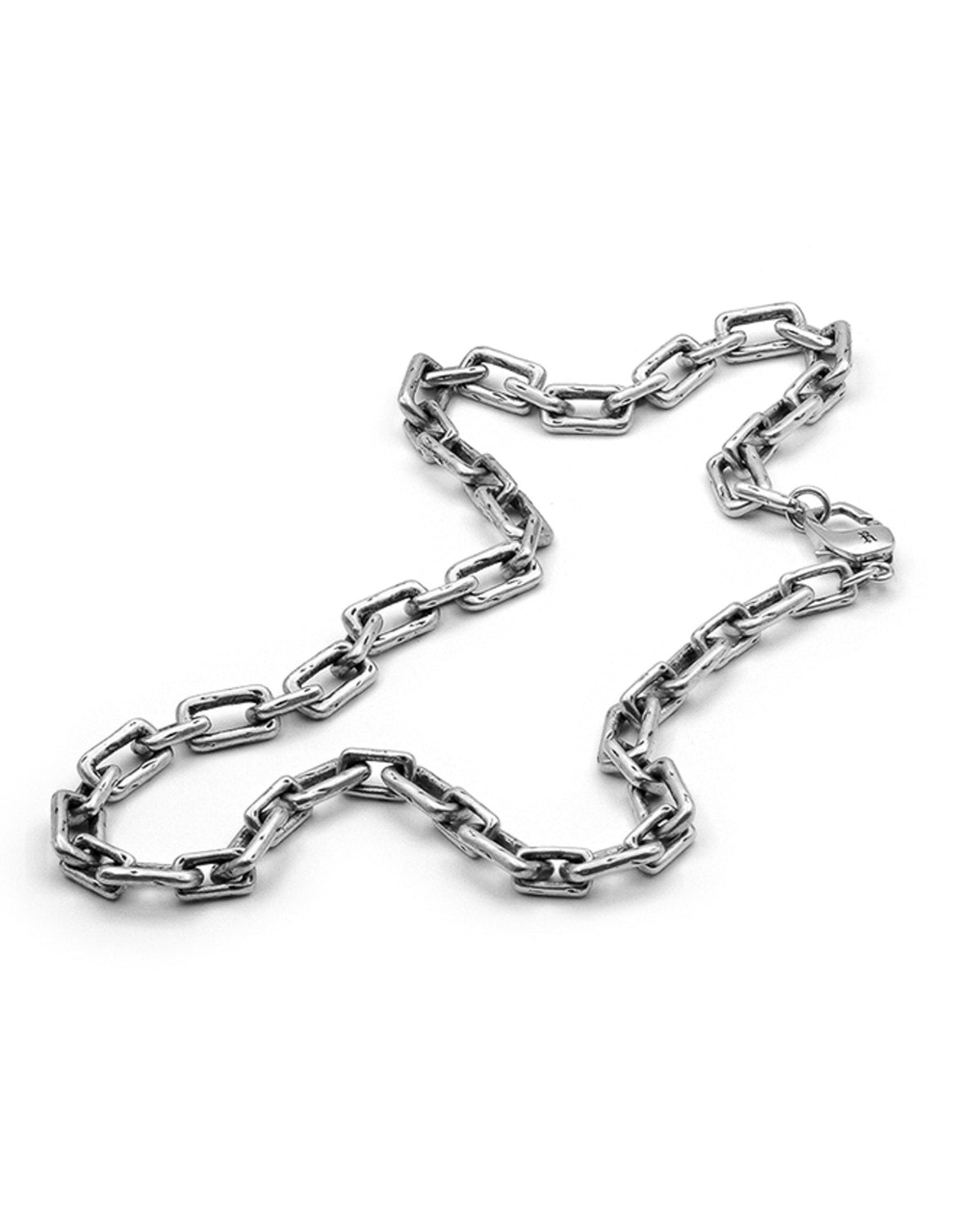 Curtis Necklace handcrafted from solid 925 sterling silver featuring oversized paperclip chain links.