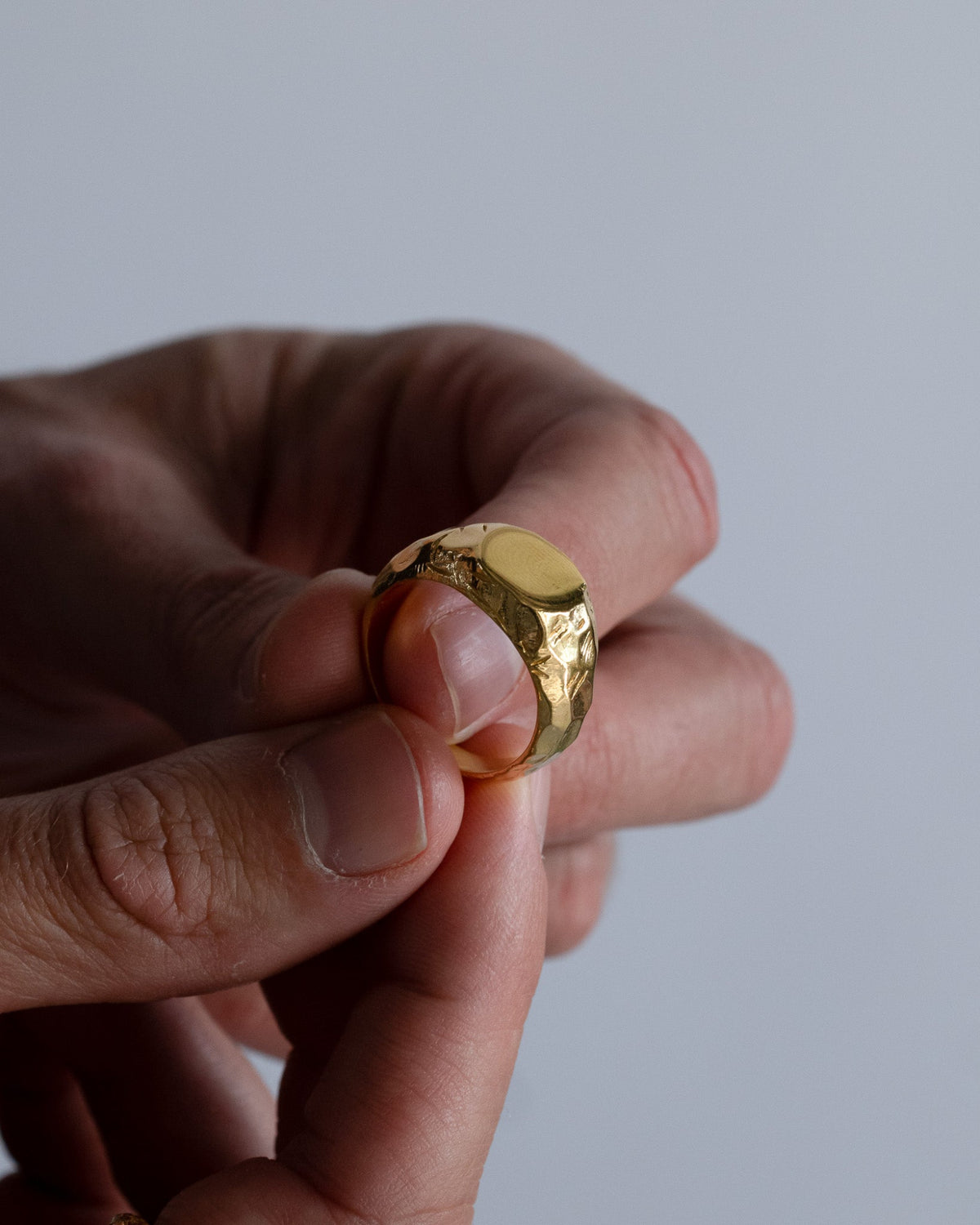 Jasper 1.0 Gold Ring handcrafted from solid 925 sterling silver with a premium 3.5 micron 18K gold vermeil finish.