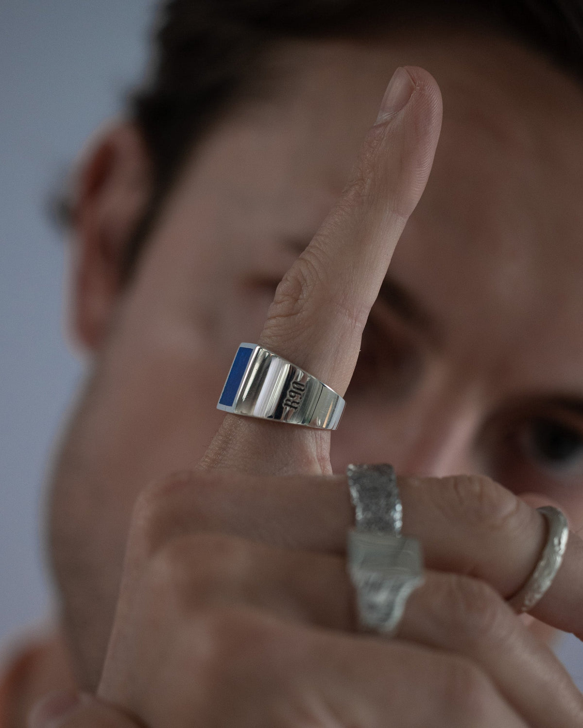 Lapis Ring handcrafted from solid 925 sterling silver featuring genuine lapis lazuli.