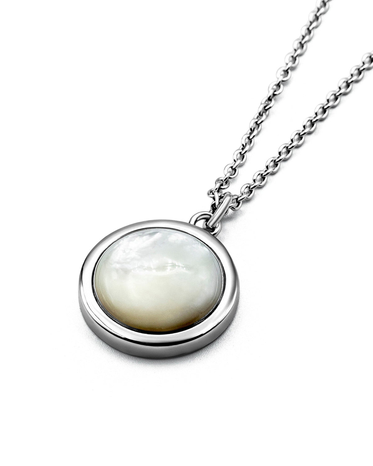 Mother of Pearl Pendant handcrafted from solid 925 sterling silver featuring genuine mother of pearl.