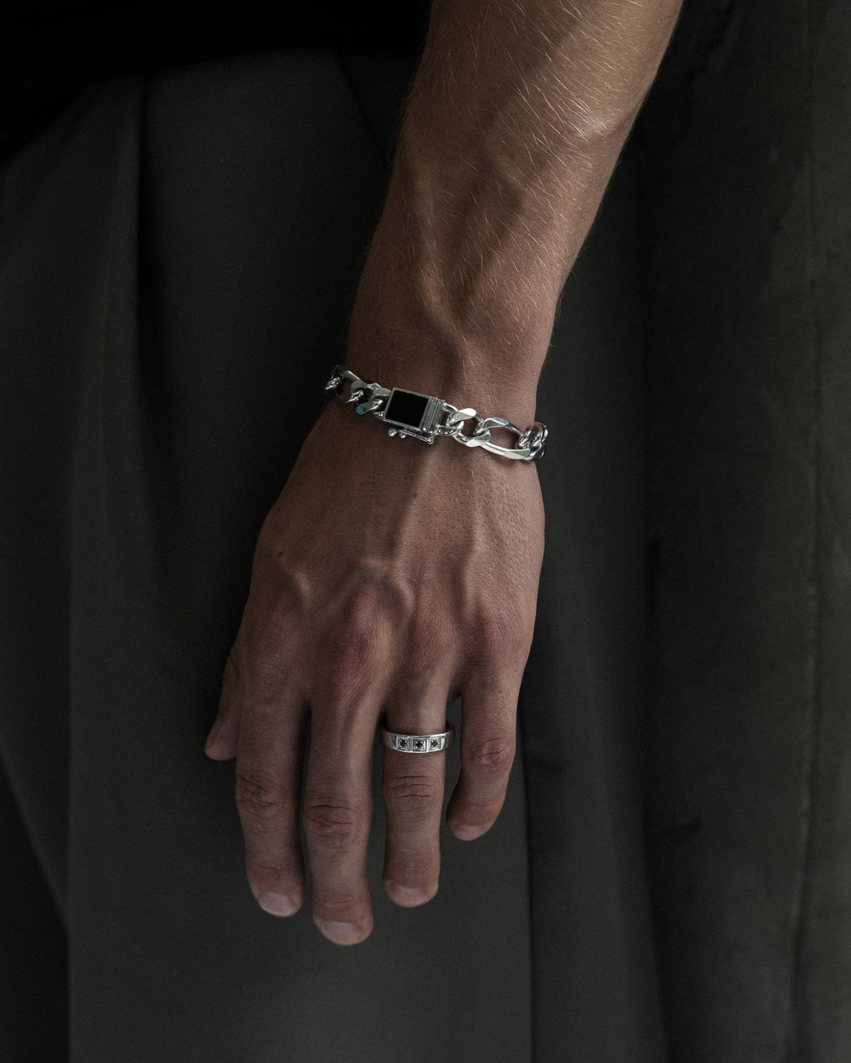 Premium sterling silver Richie Chain featuring custom Rawninety clasp.