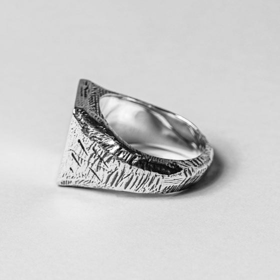 Stenson 3.0 Sterling Silver Signet Ring for Men